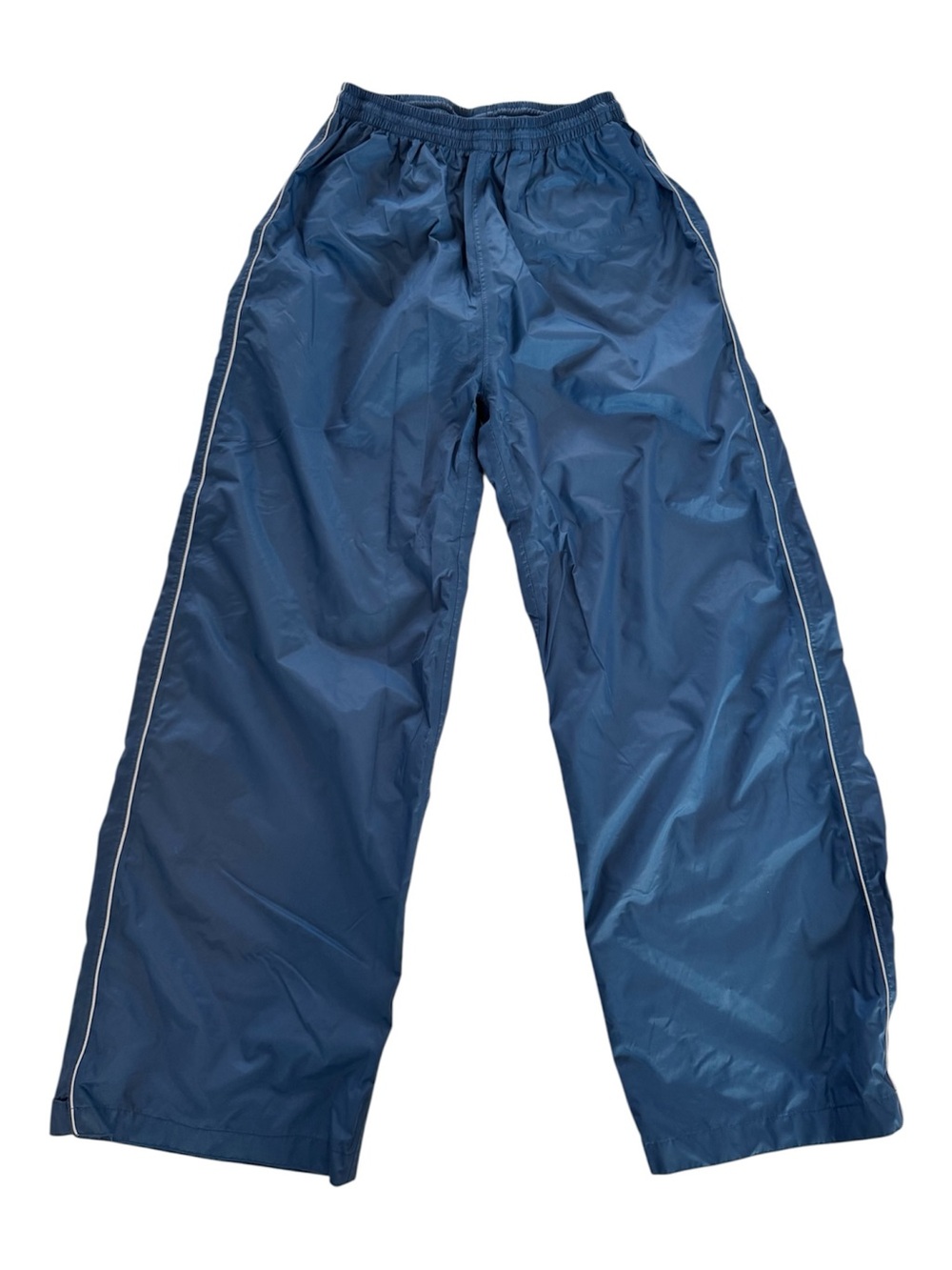 REI Kids Waterproof Rain Pants Youth L (12/14) Blue Pull-on Nylon Elastic Waist
